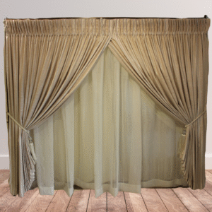 Cream Fabric Curtain set
