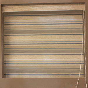 Wooden Silver - Zebra Blind